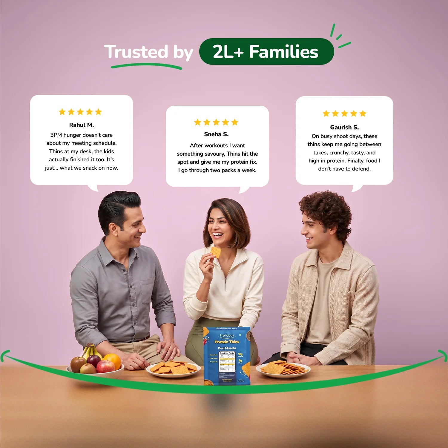 Desi Masala Protein Thins | 10g Natural Protein | Jain