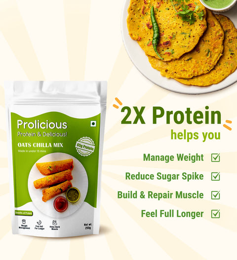 High Protein Oats Chilla Mix (Pack of 2)