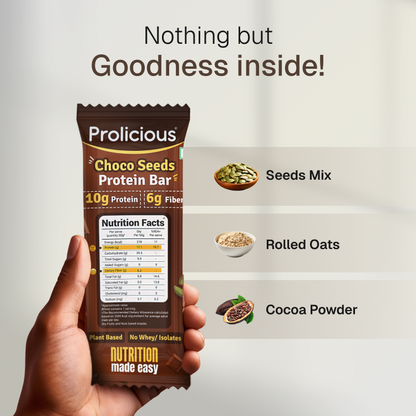 Choco Seeds Protein Bar | 10g Natural Protein