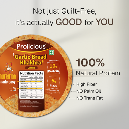 Garlic Bread Khakhra | 10g Natural Protein