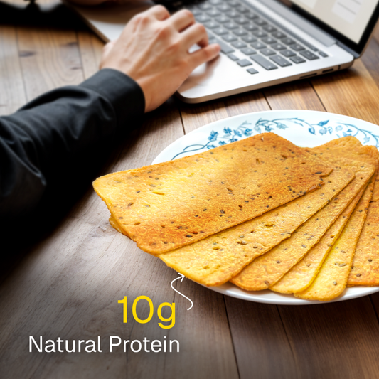 Methi Ajwain Protein Thins | Lower Sodium | 10g Natural Protein