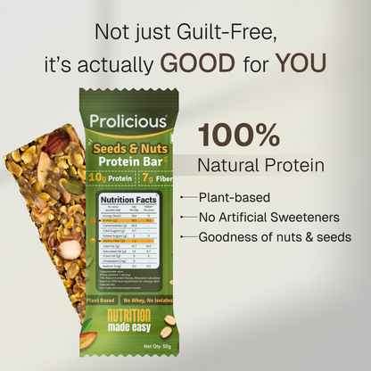 Seeds & Nuts Protein Bar | 10g Natural Protein