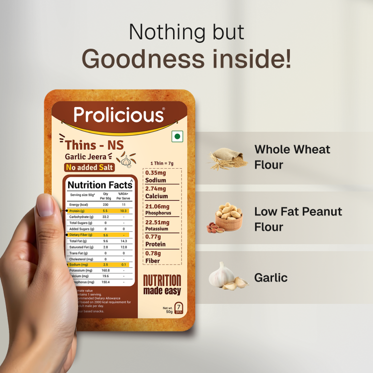 Garlic Jeera Thins | No Added Salt