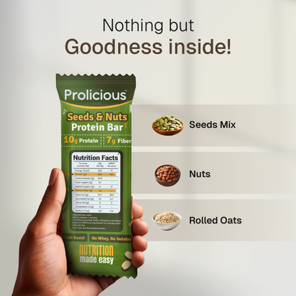 Seeds & Nuts Protein Bar | 10g Natural Protein