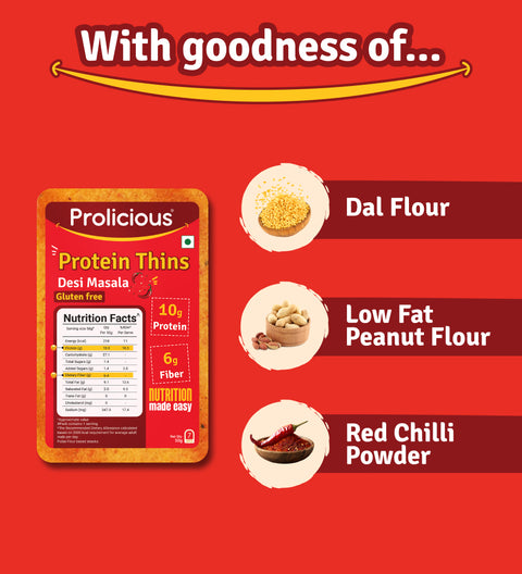 Desi Masala Protein Thins | 50g