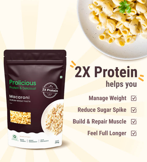 High Protein Macaroni Pasta (Pack of 2)