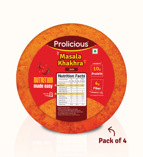 Prolicious Masala Khakhra + Pack of 4