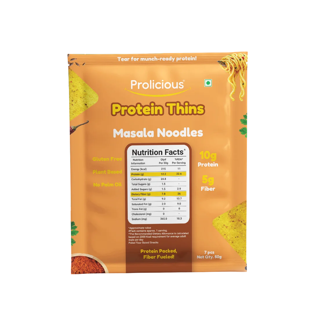 Gluten Free Masala Noodles Protein Thins