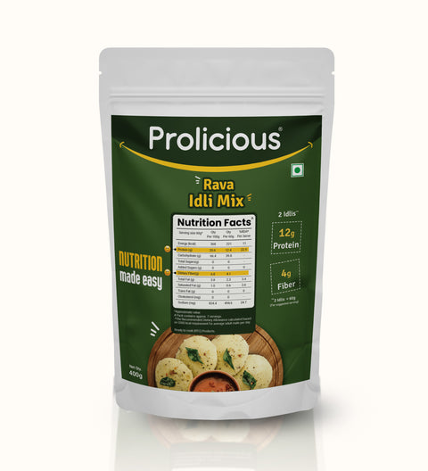 Prolicious High Protein & High Fiber Rava Idli Mix 