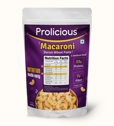 prolicious macaroni protein pasta