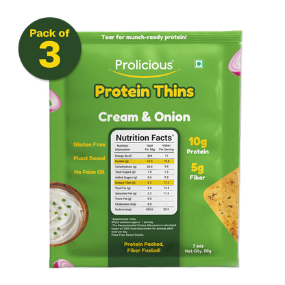 Gluten Free Cream & Onion Protein Thins