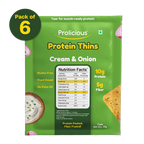 Gluten Free Cream & Onion Protein Thins