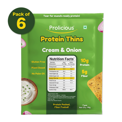 Gluten Free Cream & Onion Protein Thins