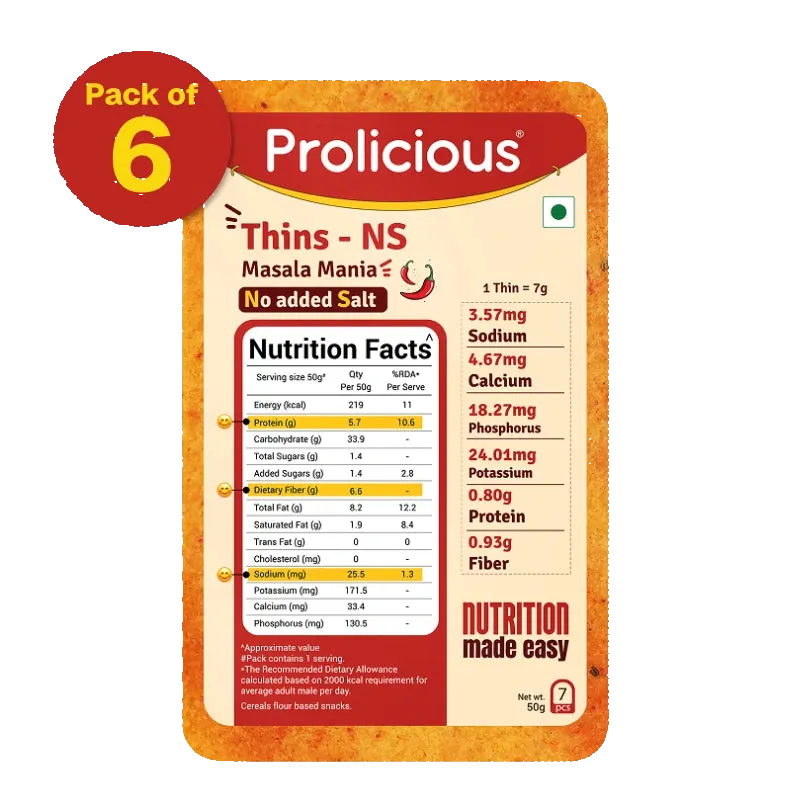 Masala Mania Thins | No Added Salt | Jain