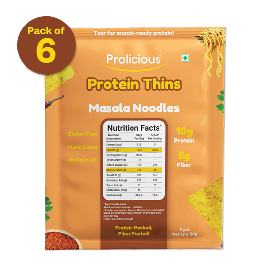 Gluten Free Masala Noodles Protein Thins