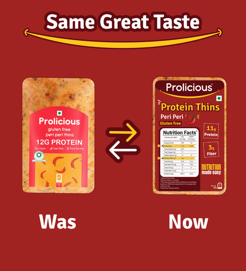 Same great taste in a new Avatar- Prolicious Peri Peri Thins