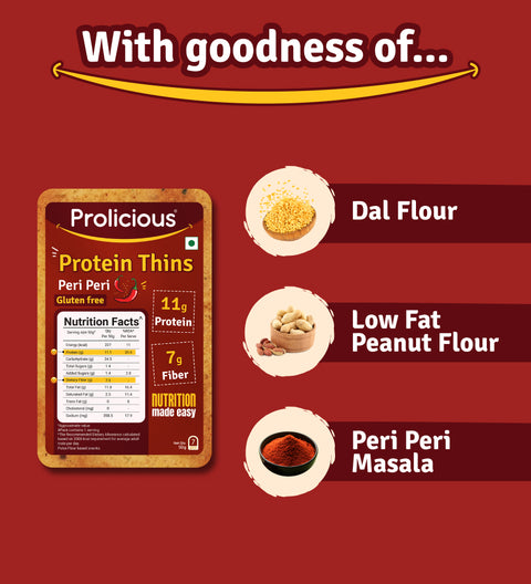 Peri Peri Protein Thins | 50g