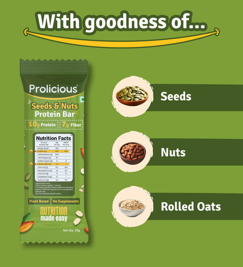 Seeds & Nuts Protein Bar | 50g