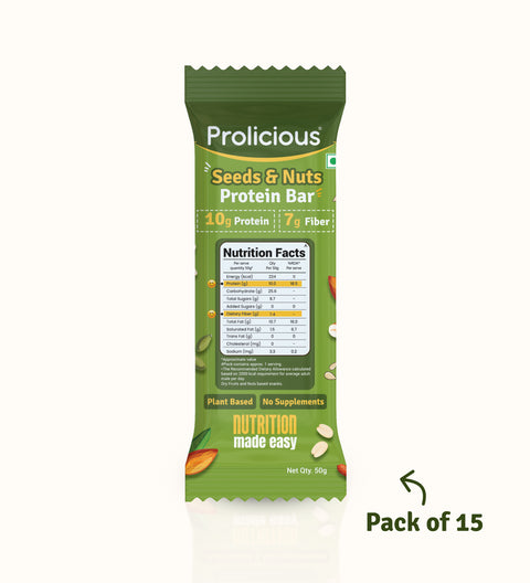 Seeds & Nuts Protein Bar | 50g