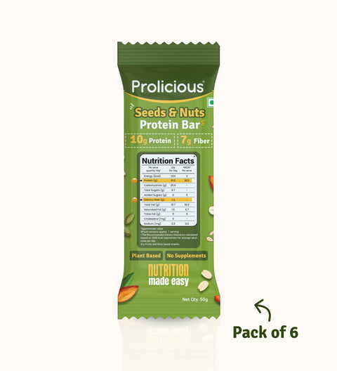 Seeds & Nuts Protein Bar | 50g