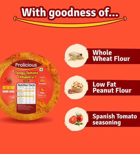 Prolicious Tangy Tomato Khakhra ingredients