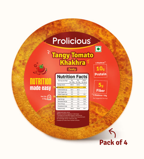 Prolicious Tangy Tomato Khakhra pack 