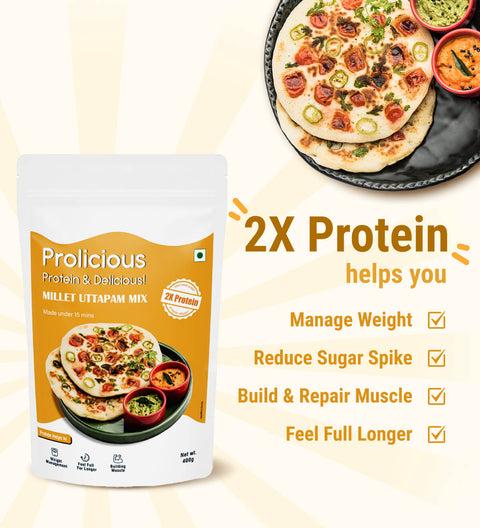 High Protein Millet Uttapam Mix (Pack of 2)