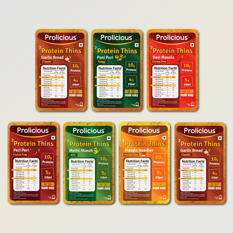 Assorted Protein Thins Combo | 10g Natural Protein | Pack of 7
