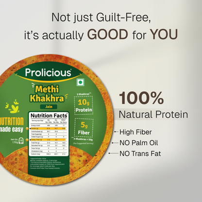 Best Seller Khakhra Combo | 10g Natural Protein | Pack of 4