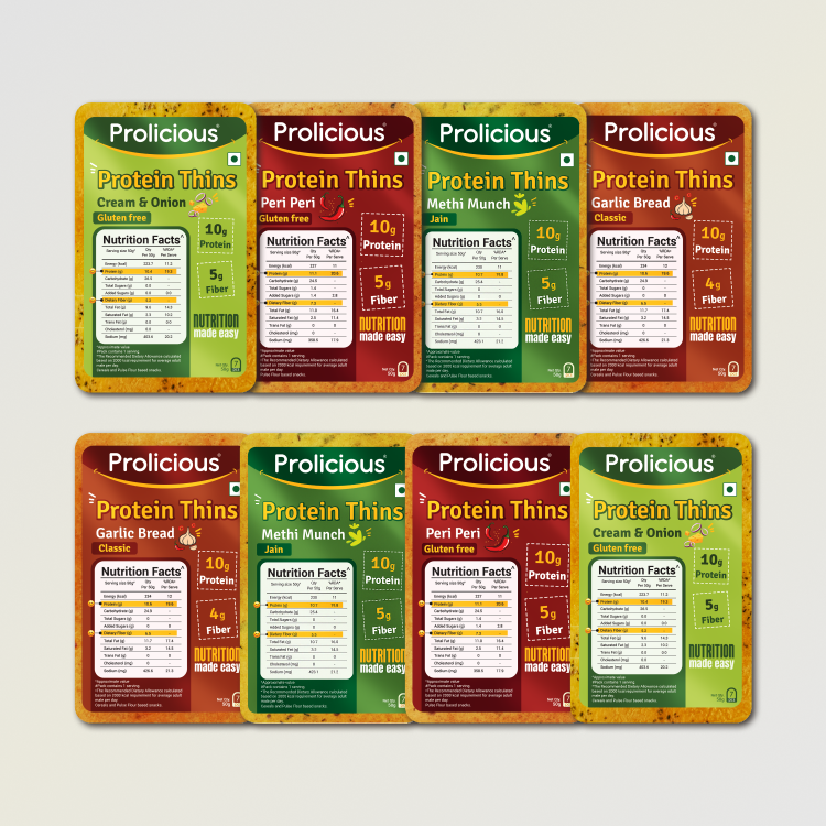 Bestseller Protein Thins Combo | 10g Natural Protein | Pack of 8