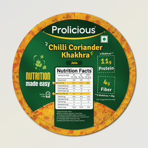 Chilli Coriander Khakhra | 10g Natural Protein
