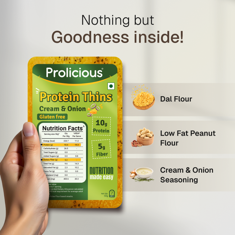 🎁 Cream & Onion Protein Thins | Single Pack
