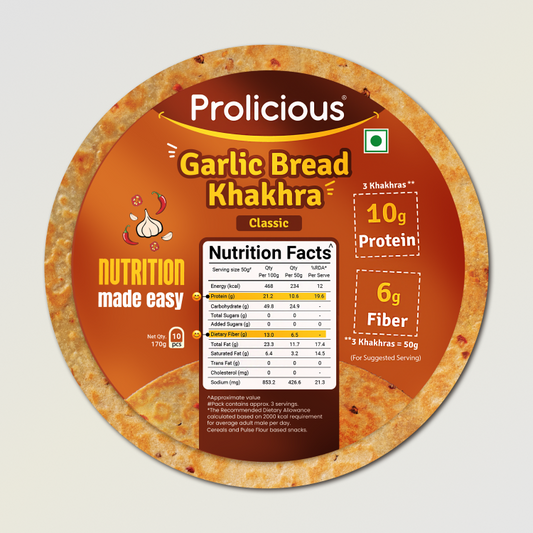 Garlic Bread Khakhra | 10g Natural Protein