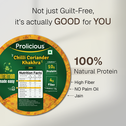 Jain Khakhra Combo | 10g Natural Protein | Pack of 4 | Jain