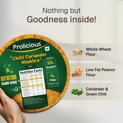 Jain Khakhra Combo | 10g Natural Protein | Pack of 4 | Jain