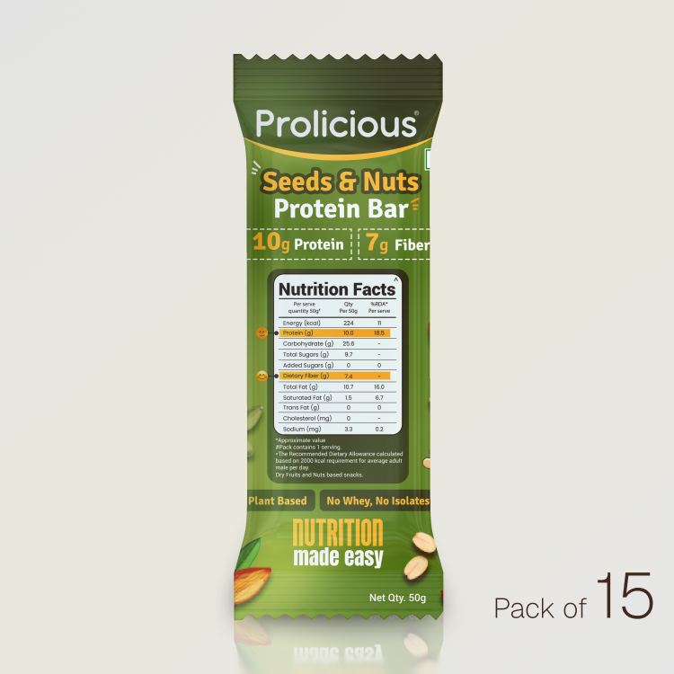 Seeds & Nuts Protein Bar | 10g Natural Protein