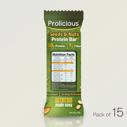 Seeds & Nuts Protein Bar | 10g Natural Protein