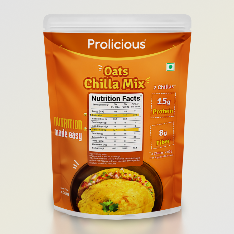 Oats Chilla Mix | 15g Natural Protein