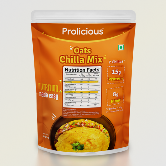 Oats Chilla Mix | 15g Natural Protein