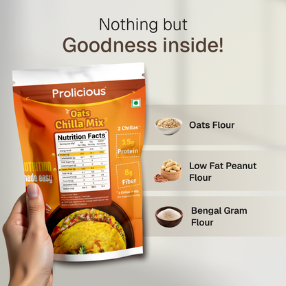 Oats Chilla Mix | 15g Natural Protein