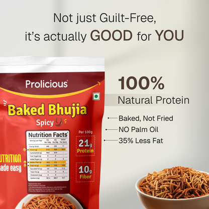 Baked Bhujia | 10g Natural Protein | Gluten Free