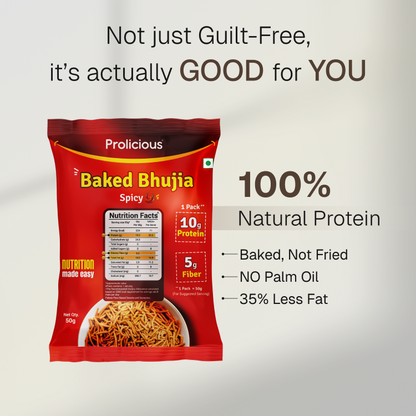 Baked Bhujia | 10g Natural Protein | Gluten Free