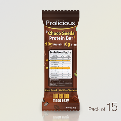 Choco Seeds Protein Bar | 10g Natural Protein