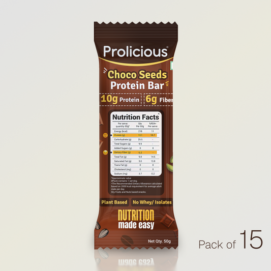 Choco Seeds Protein Bar | 10g Natural Protein