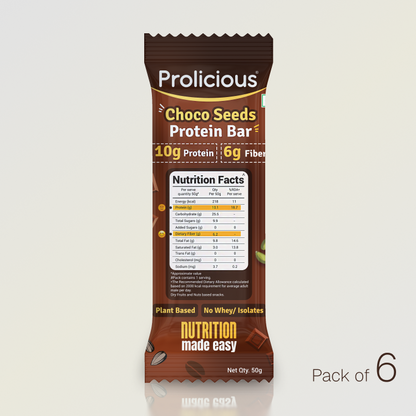 Choco Seeds Protein Bar | 10g Natural Protein