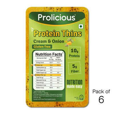 Gluten Free Cream & Onion Protein Thins