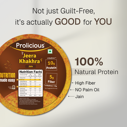 Jeera Khakhra | 10g Natural Protein | Jain