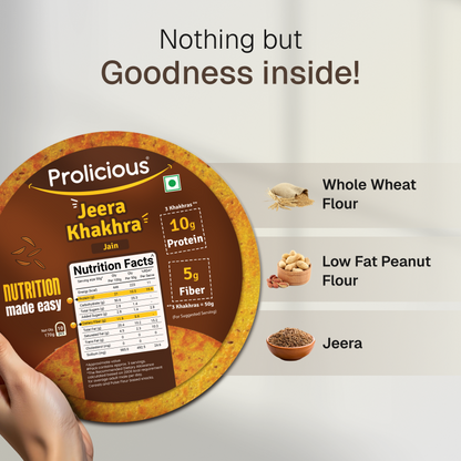 Jeera Khakhra | 10g Natural Protein | Jain