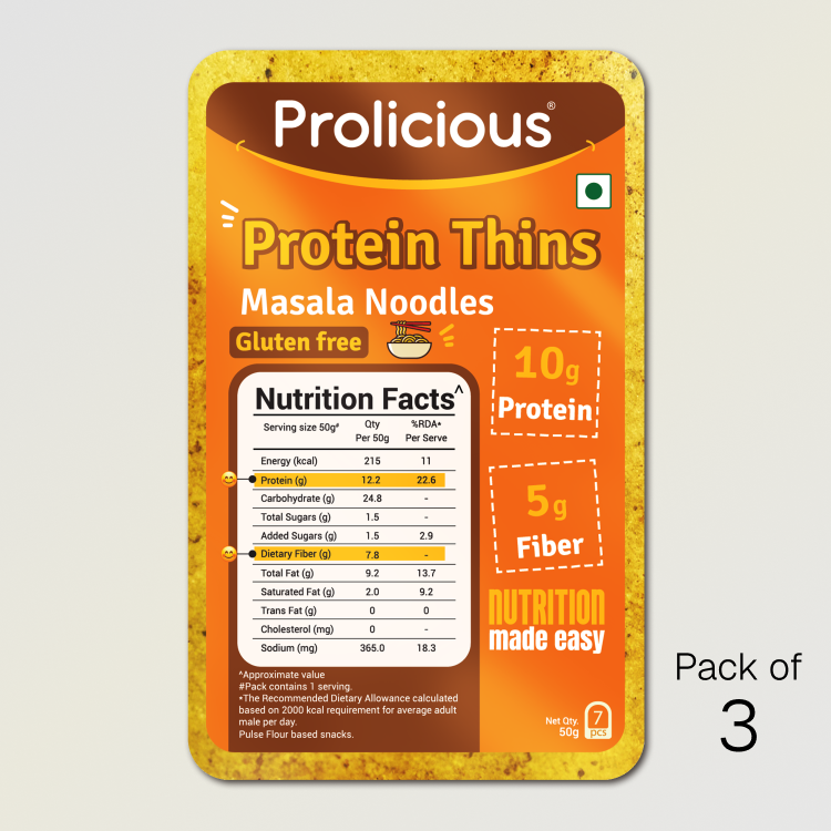 Masala Noodles Protein Thins | 10g Natural Protein | Gluten Free
