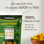 Baked Protein Mathri - Methi
